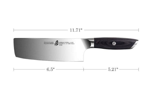Size of a Nakiri knife