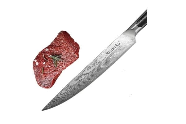 Sunnecko Damascus Chef Knife Best knife for cutting raw chicken