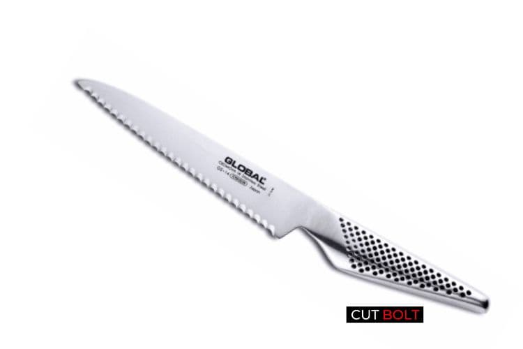 Scalloped serrated knife