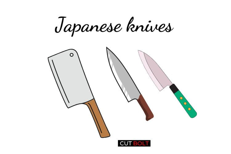 types of Japanese kitchen knives