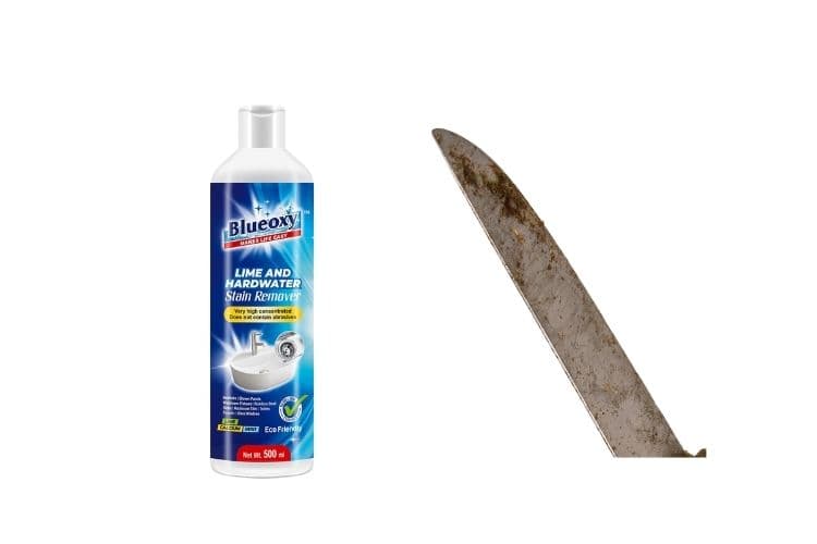 antirust liquid can be useful in removing rust from a knife
