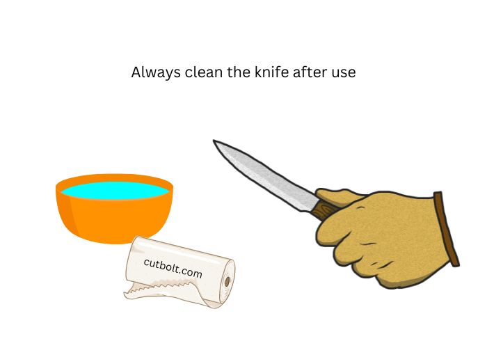 Cleaning a ceramic knife after every use will ensure long-lasting sharpness