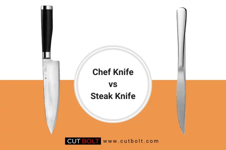 Chef knife vs steak knife - differences and uses of the two types of knives in kitchen