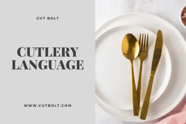 Cutlery language in restaurant and meaning