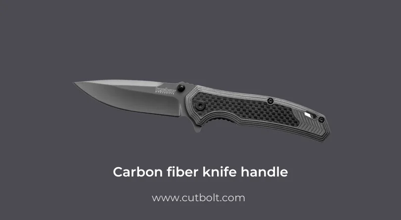 Carbon fiber knife handle