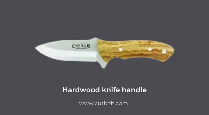 Hardwood knife handle