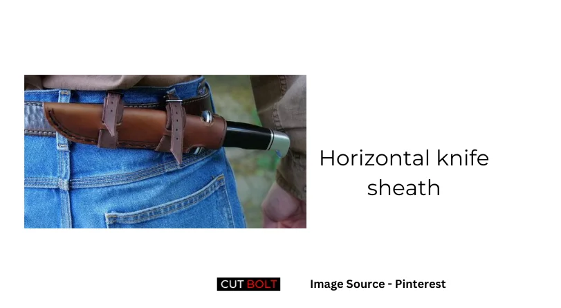 Horizontal knife sheath