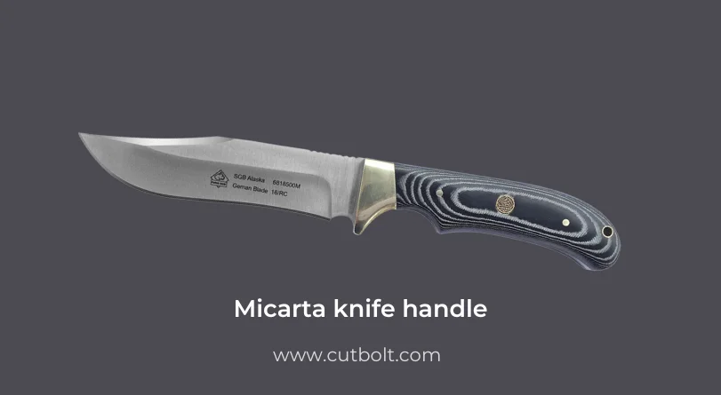 Knife handle made of Micarta