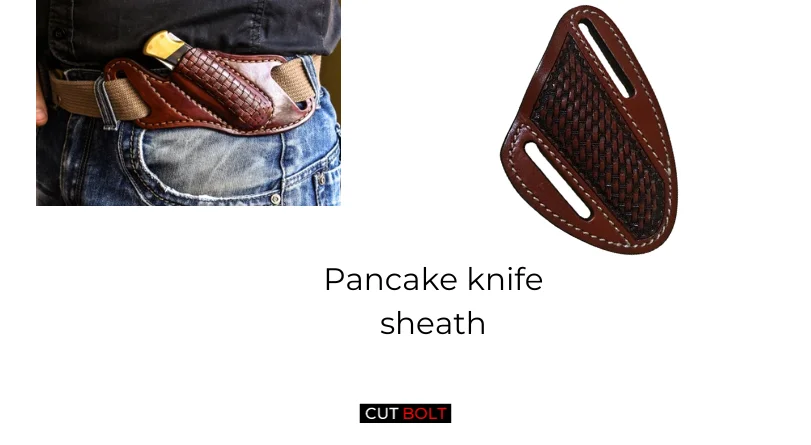 Pancake knife sheath