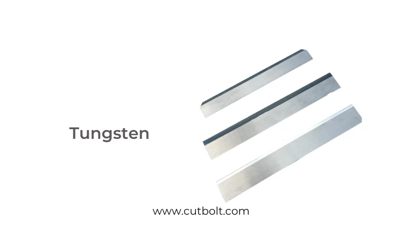 Tungsten alloy in knife steel
