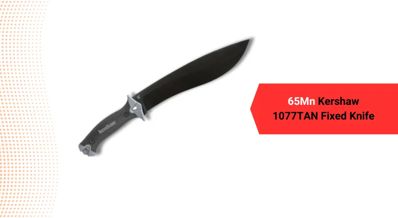 Kershaw 1077TAN 65Mn Carbon Steel Blade