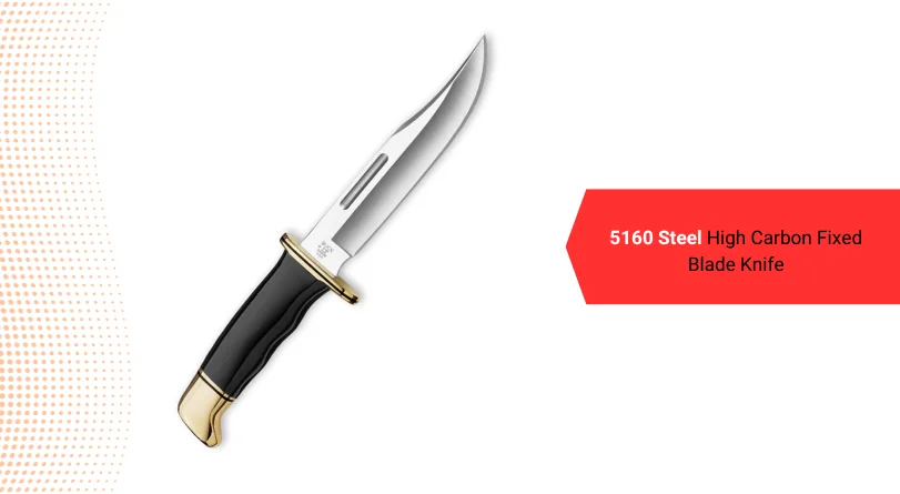 5160 Steel High Carbon Fixed Blade Knife