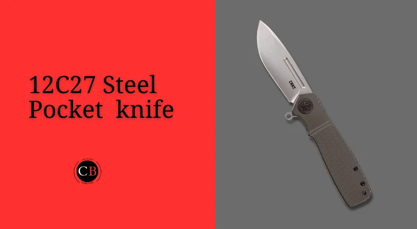 12C27 steel pocket knife