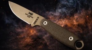 ESEE Izula-II with swirling smoke
