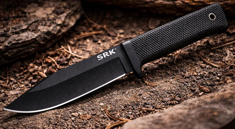 Cold Steel SRK on rugged terrain